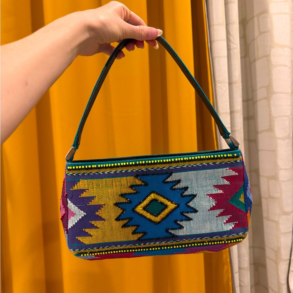 Isabella Fiore Geometric Beaded Bag/Purse